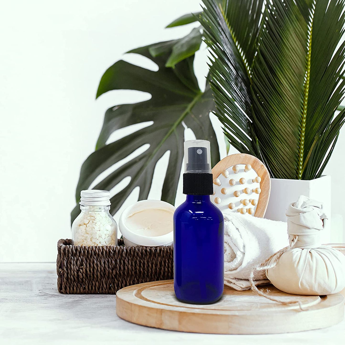 2 oz Blue Glass Spray Bottle