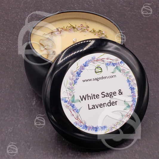 White Sage and Lavender Candle (Sage Den Product)