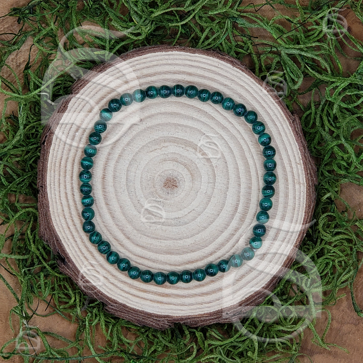 Malachite Tiny Bead Bracelet