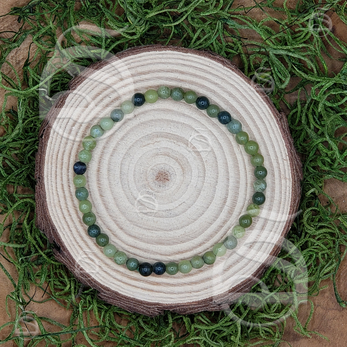 Nephrite Jade Tiny Bead Bracelet