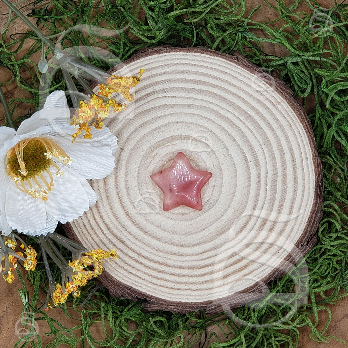 Polished Star Small - Cherry Quartz