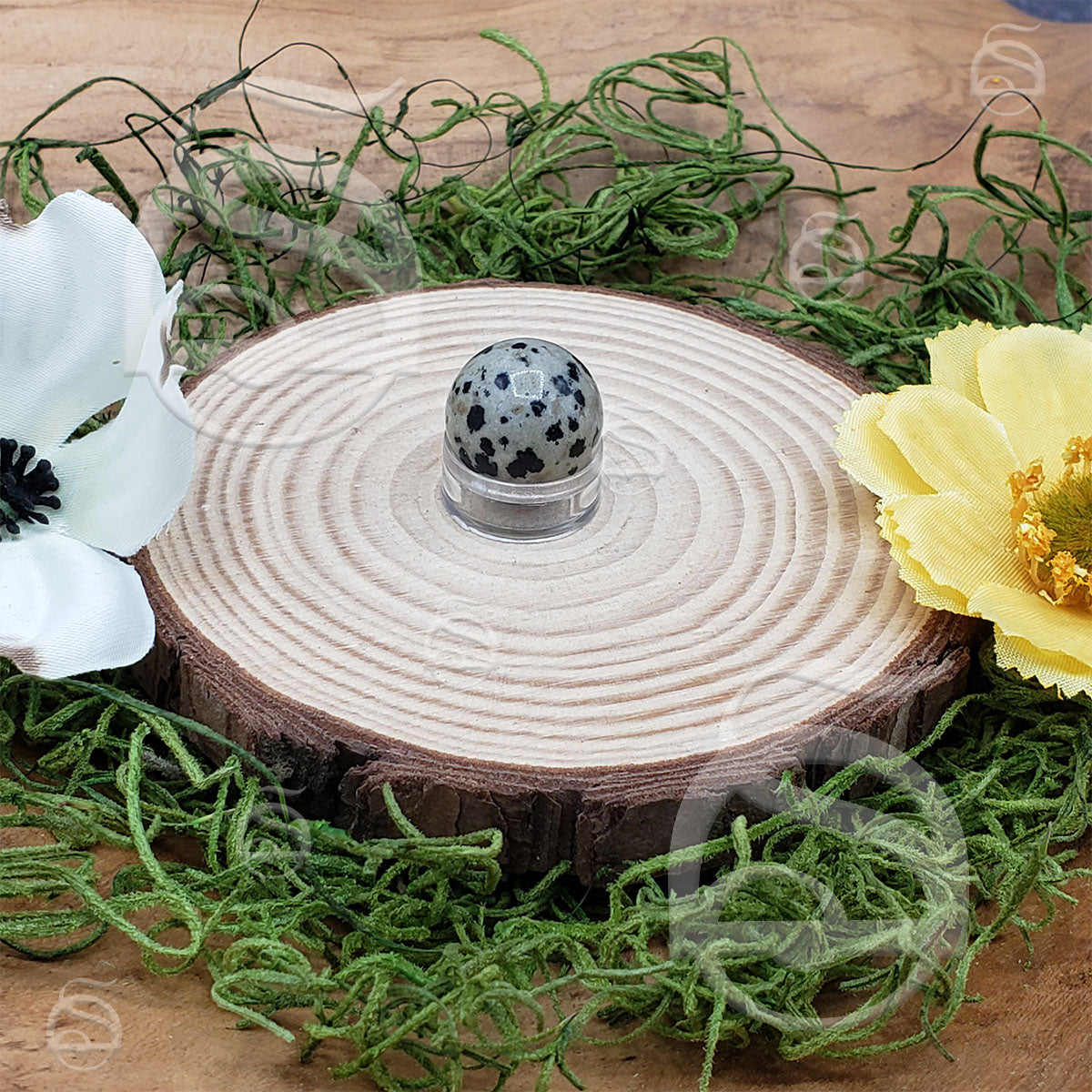 Stone Mini Sphere - Dalmatian Jasper