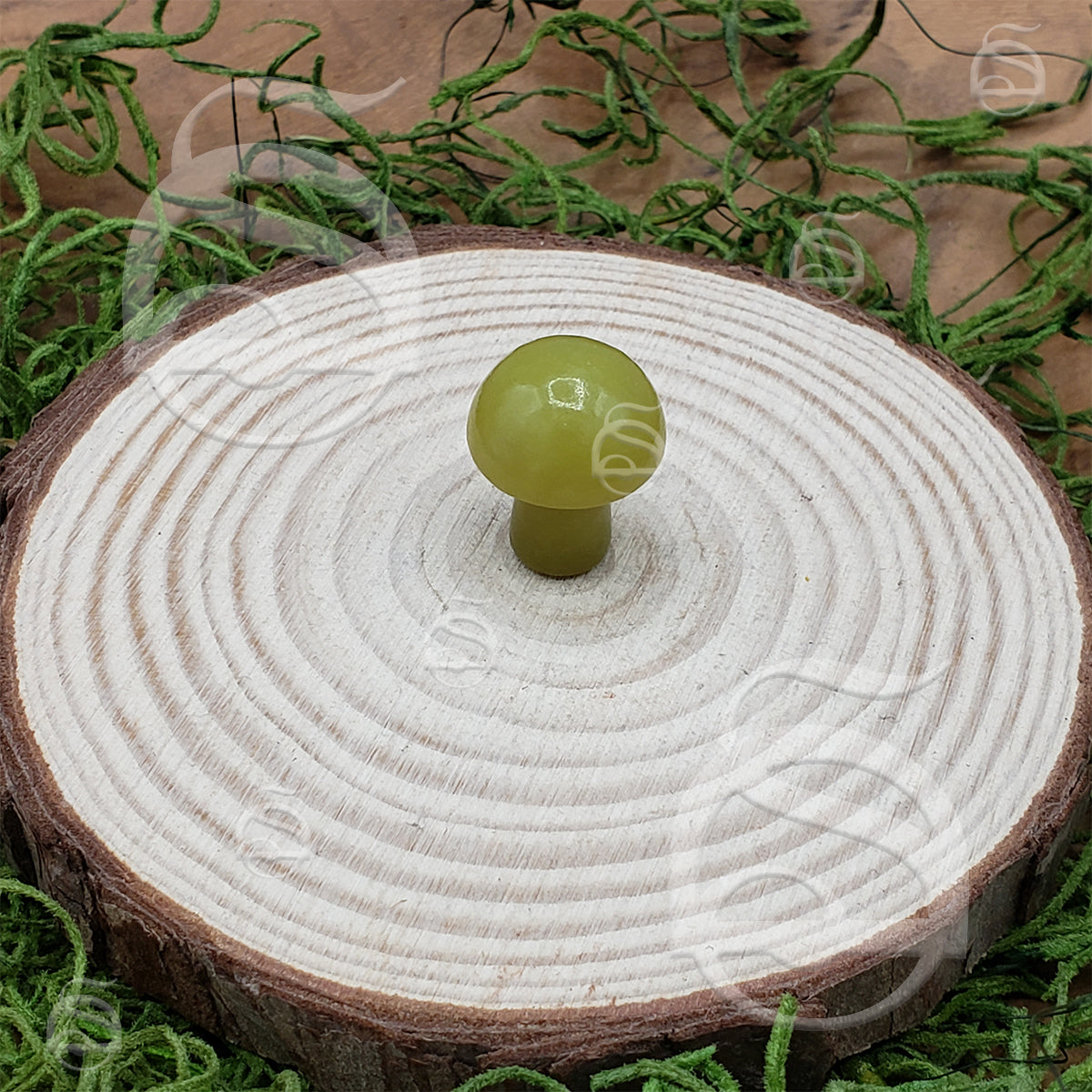 Stone Mushroom - Olive Opal