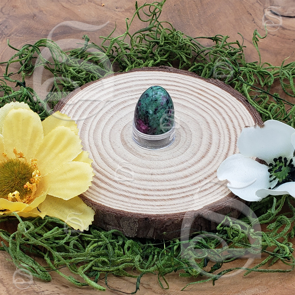 Stone Mini Egg - Ruby Zoisite