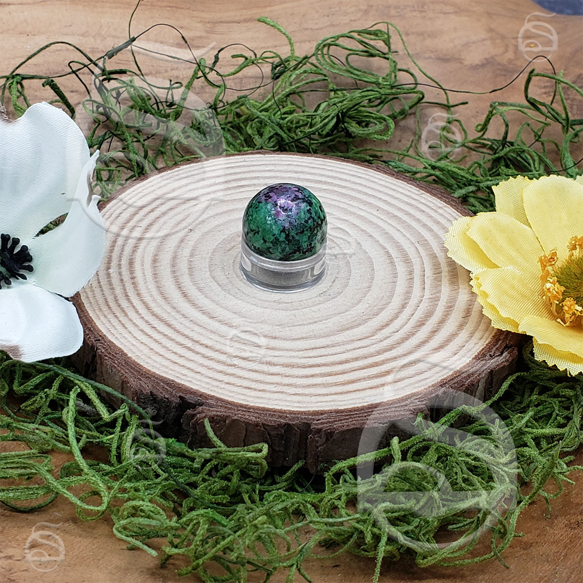 Stone Mini Sphere - Ruby Zoisite