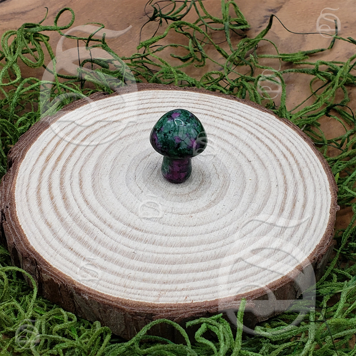 Stone Mushroom - Ruby Zoisite