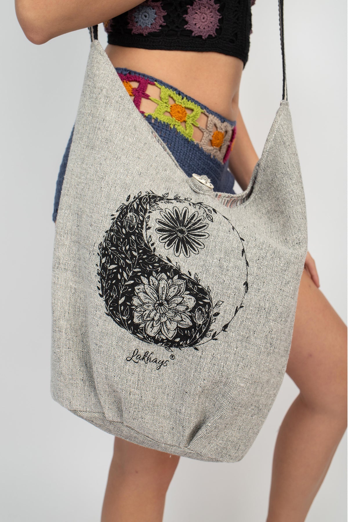 Boho Cross Body Bag - Yin Yang