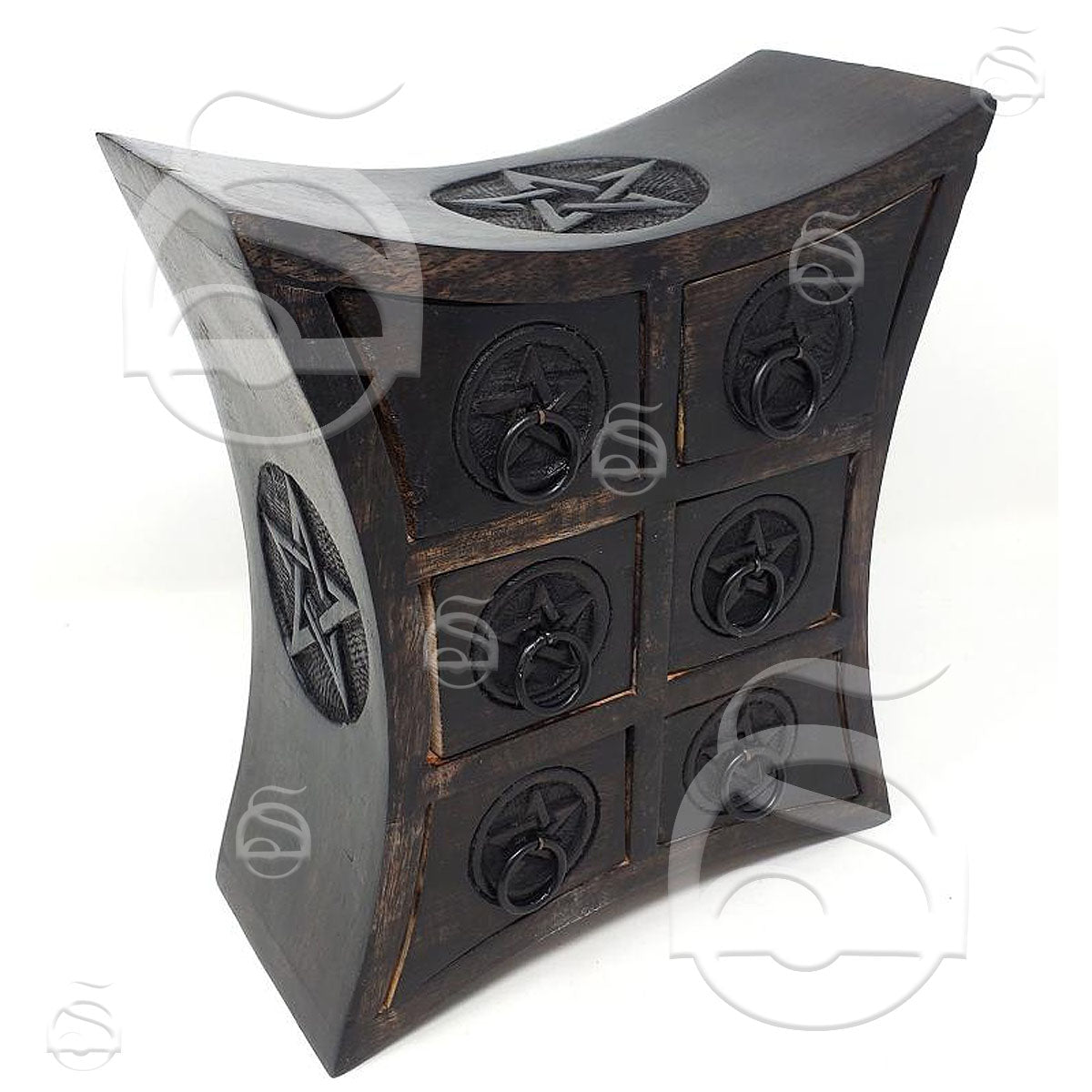 Pentagram Wooden Chest
