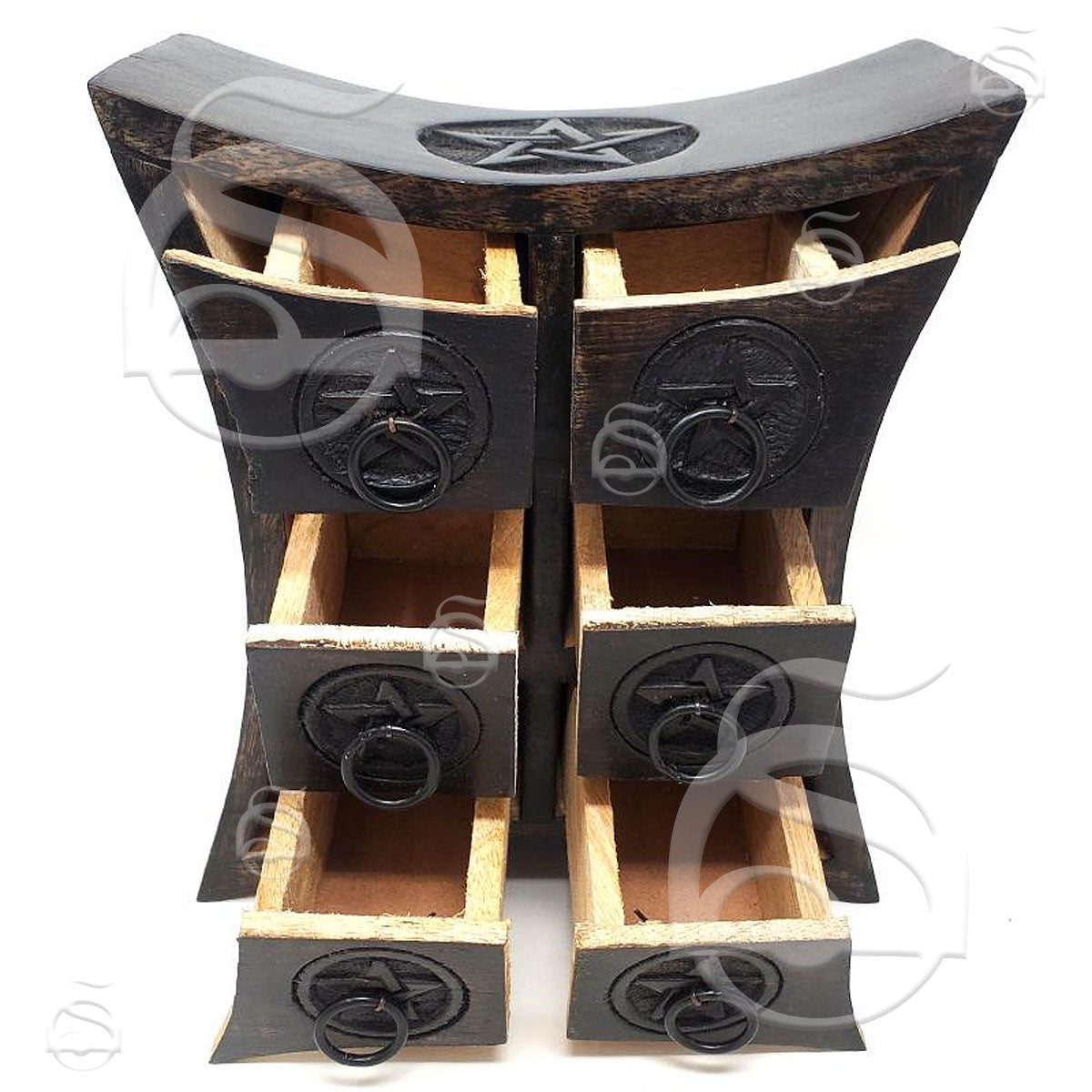 Pentagram Wooden Chest