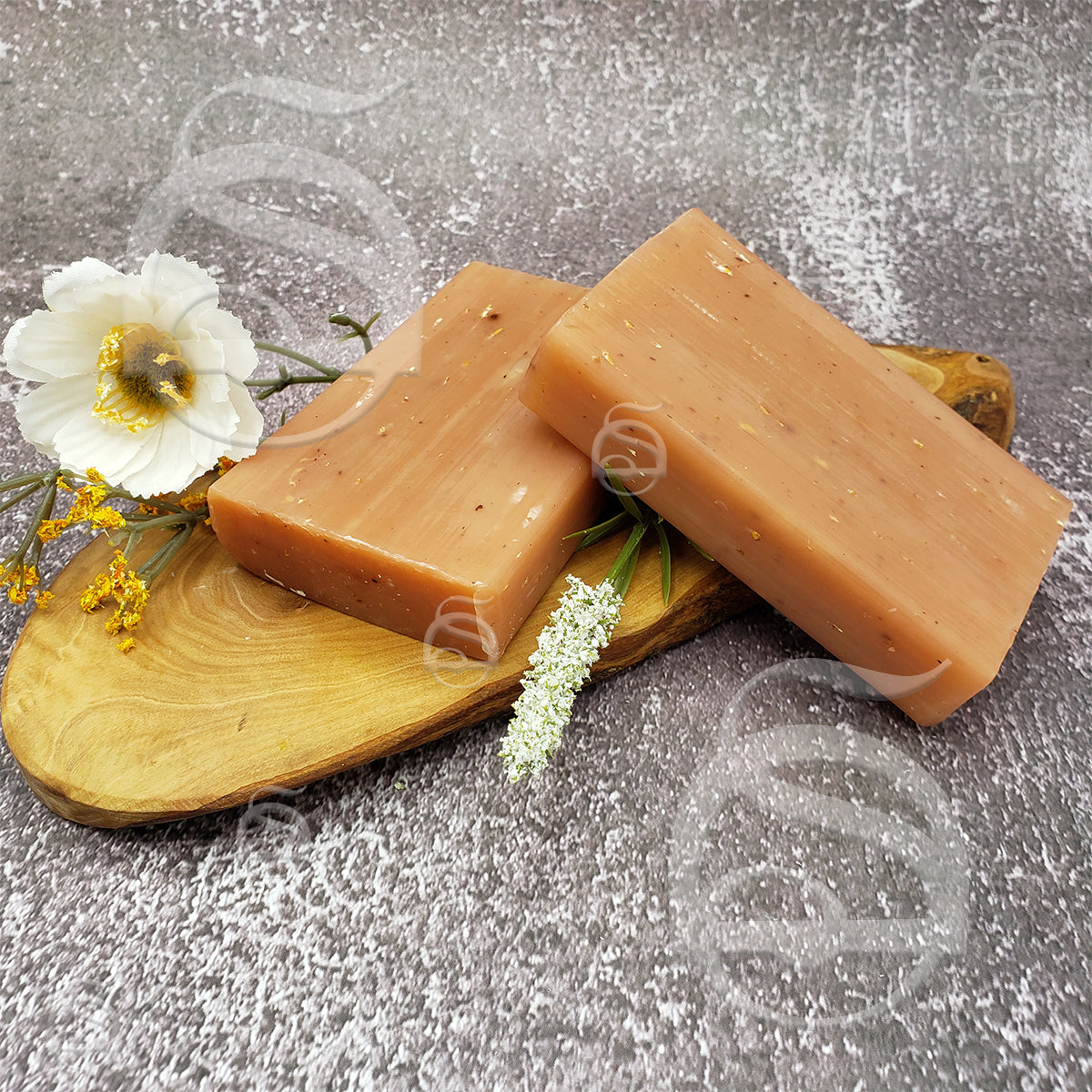 Oatmeal & Rose Oil Soap - Rose Himalayan Salt Scented