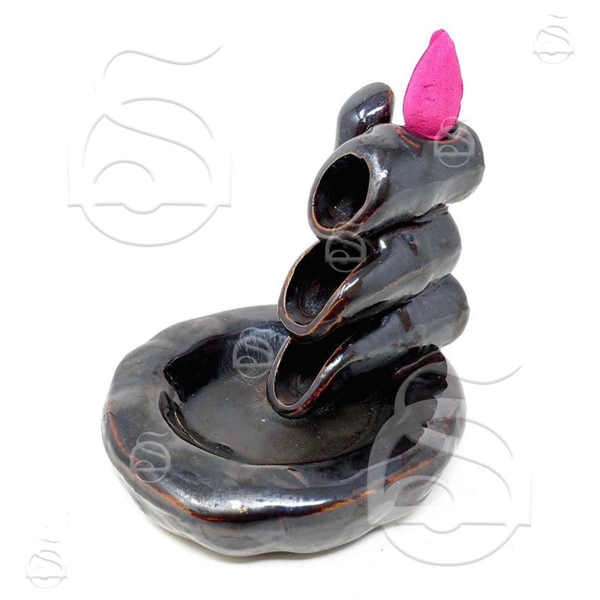 Bamboo Ceramic Backflow Cone - Incense Burner