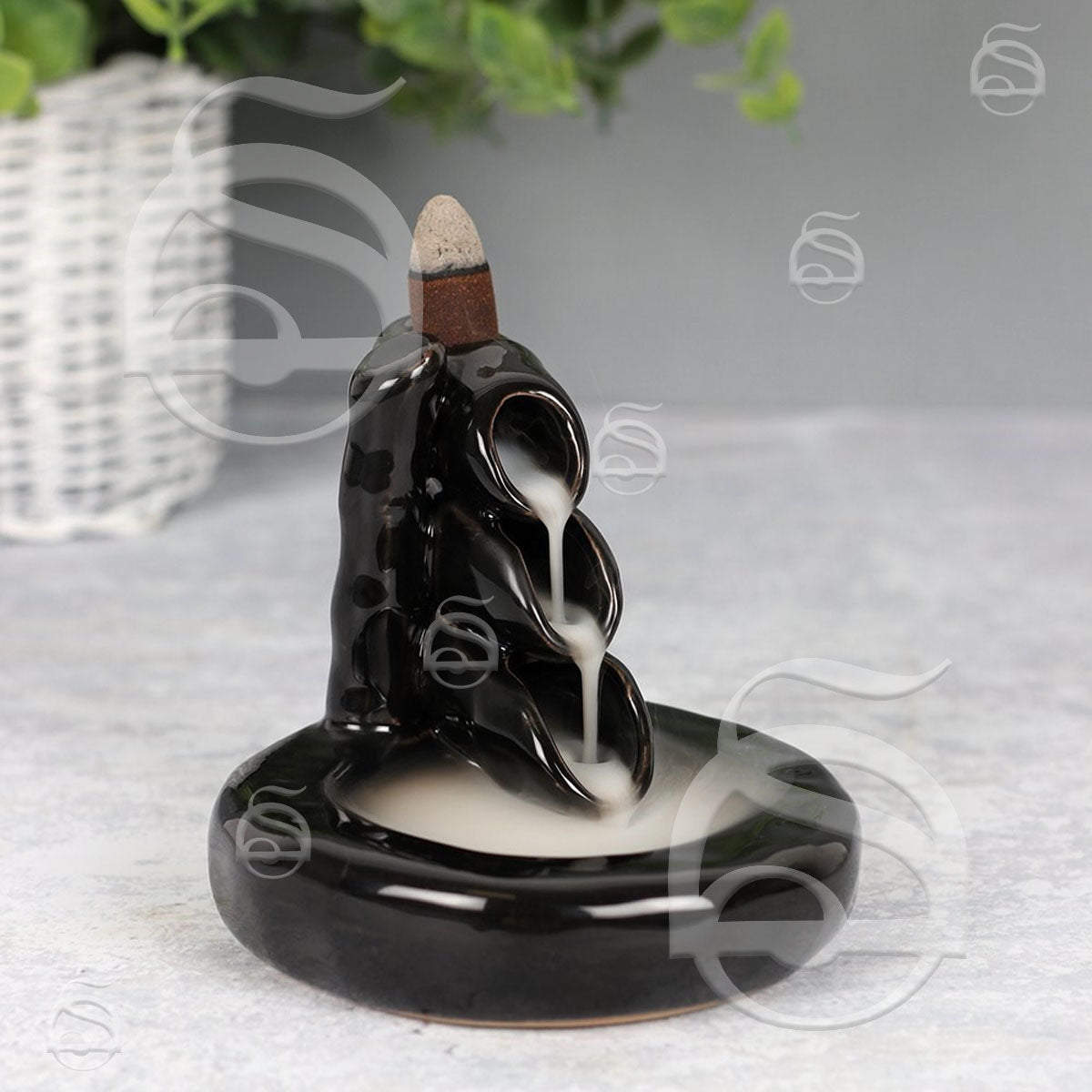 Bamboo Ceramic Backflow Cone - Incense Burner
