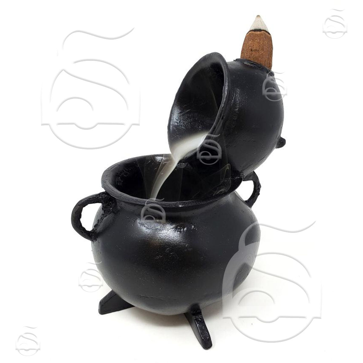 Cauldron Polyresin Backflow Cone - Incense Burner
