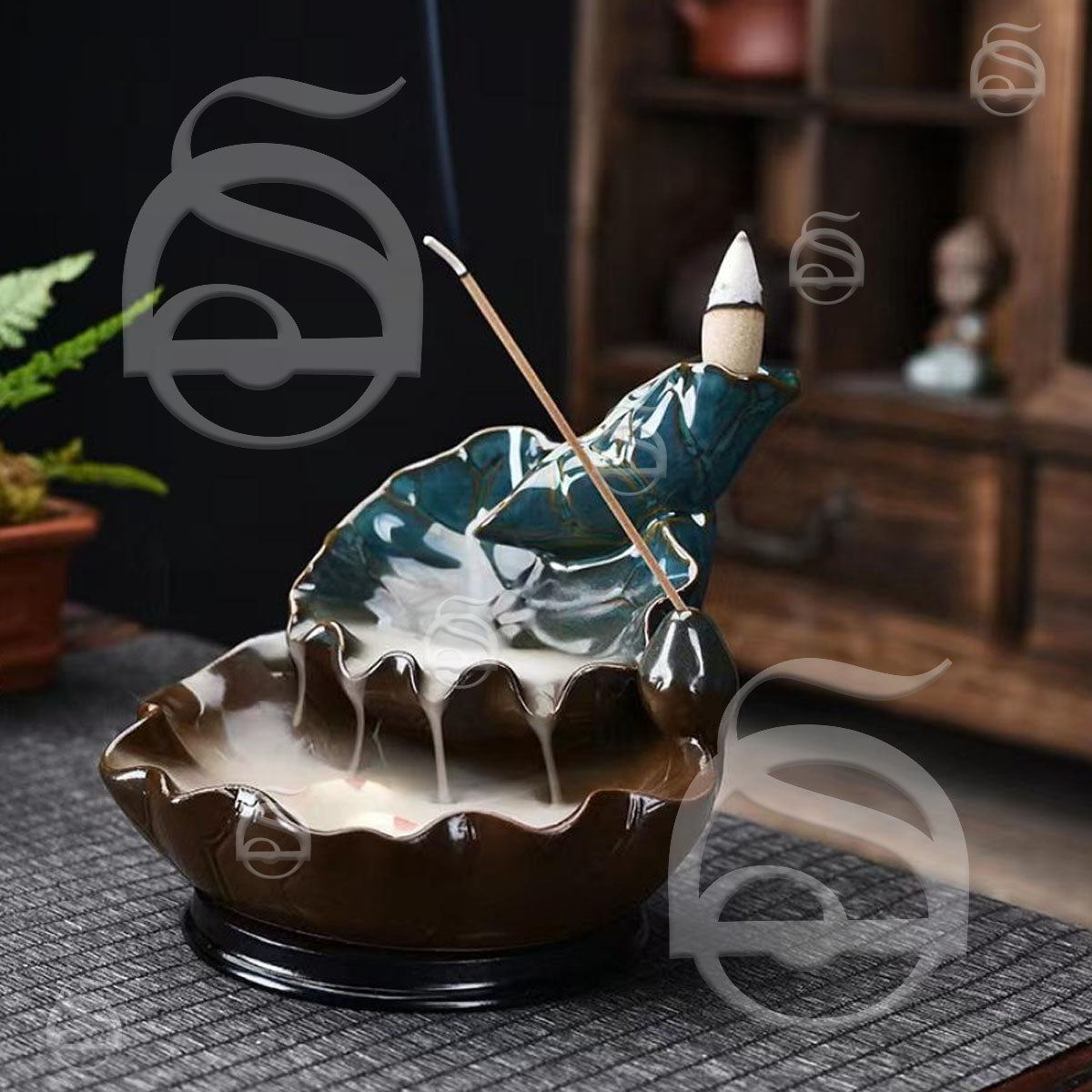 Lotus Ceramic Backflow Cone - Incense Burner