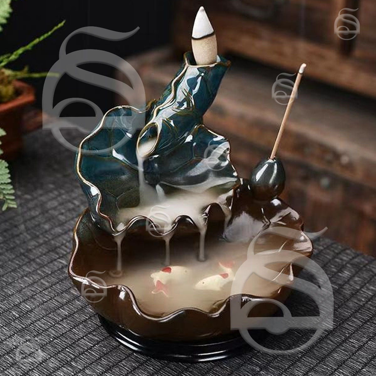 Lotus Ceramic Backflow Cone - Incense Burner