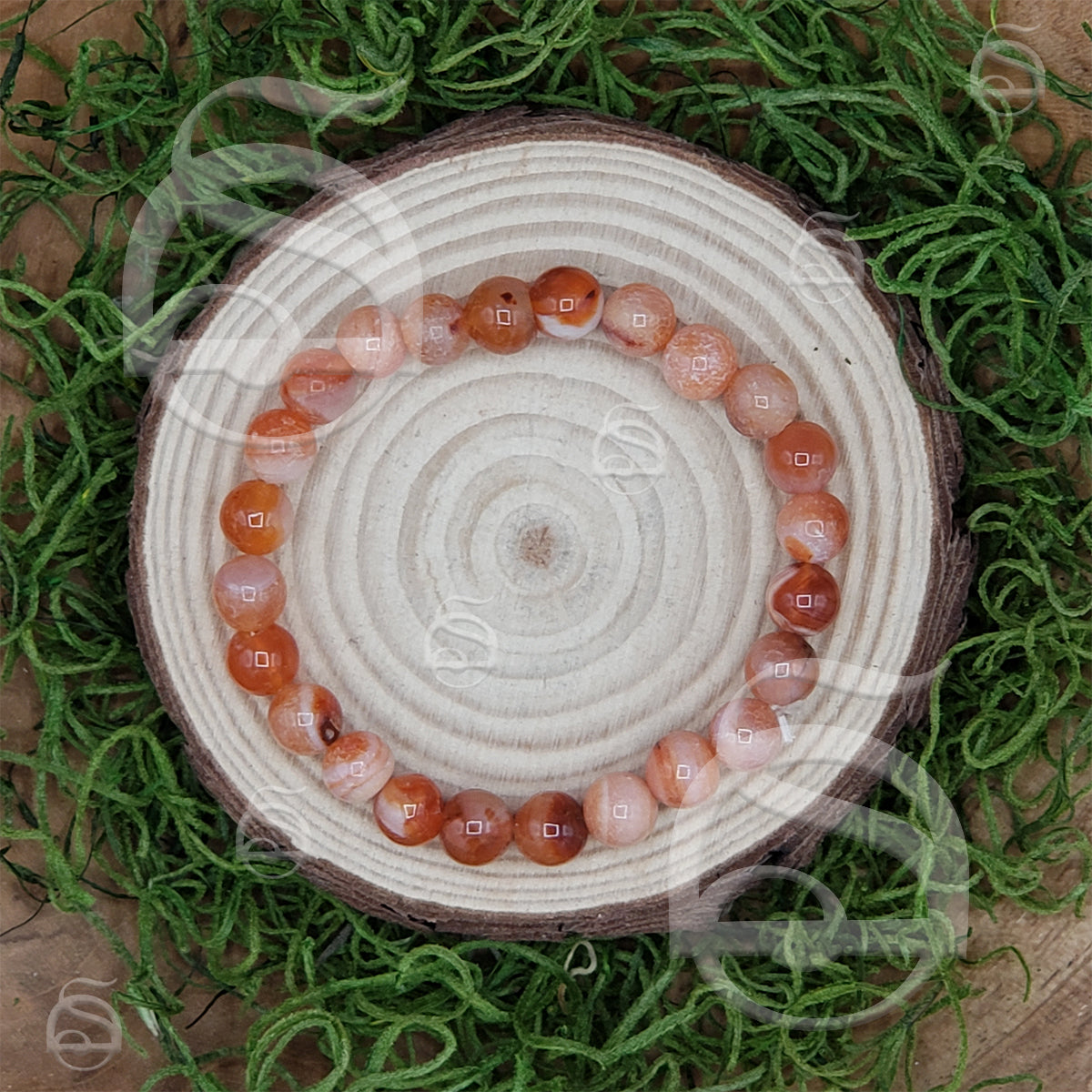 Carnelian Bead Bracelet