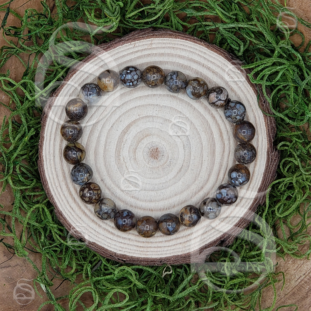 Chocolate Opal Bead Bracelet