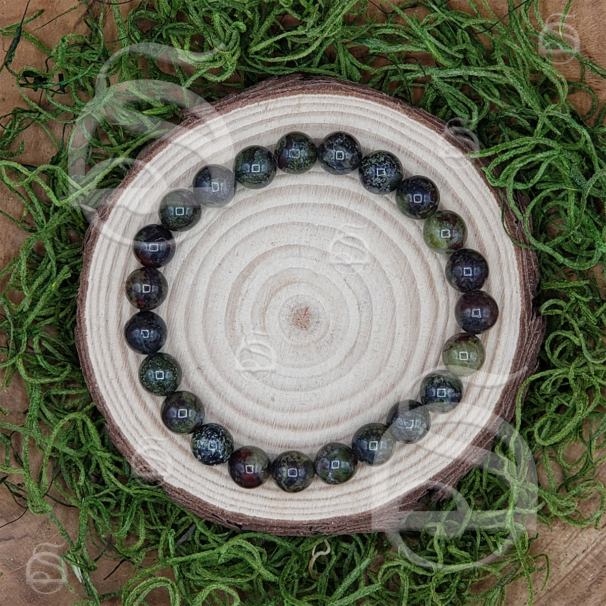 Dragon Blood Jasper Bead Bracelet