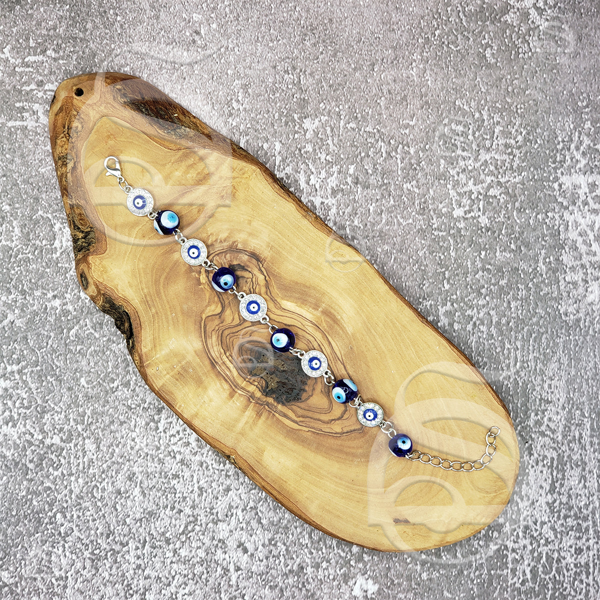 Rhinestone Evil Eye Bracelet
