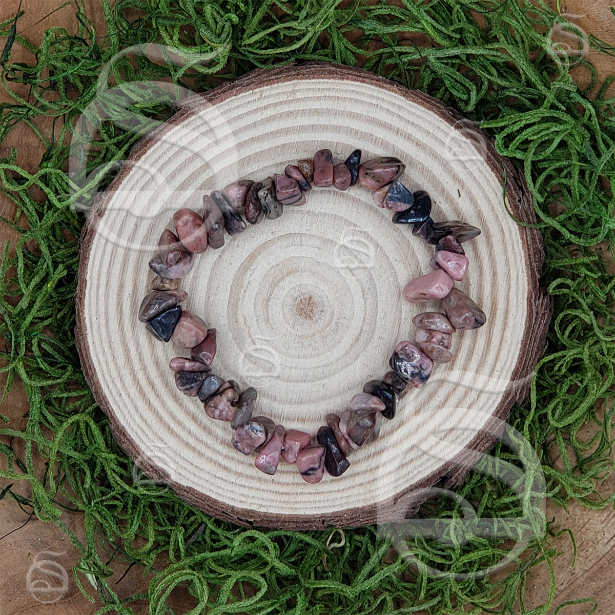 Rhodonite Chip Bracelet