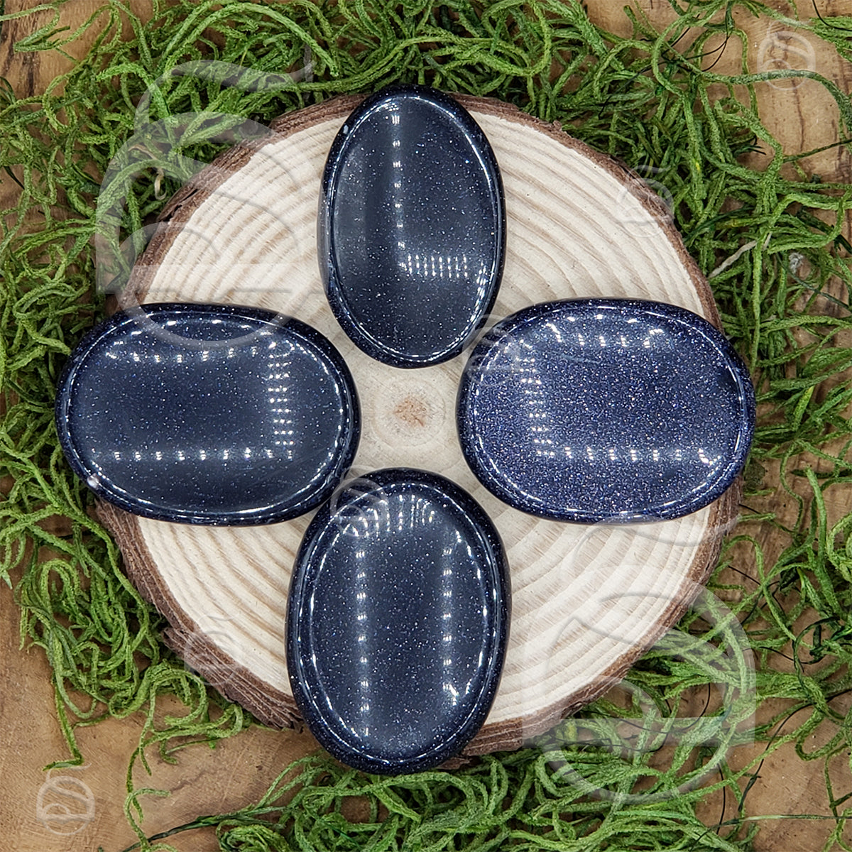 Worry Stone - Blue Goldstone