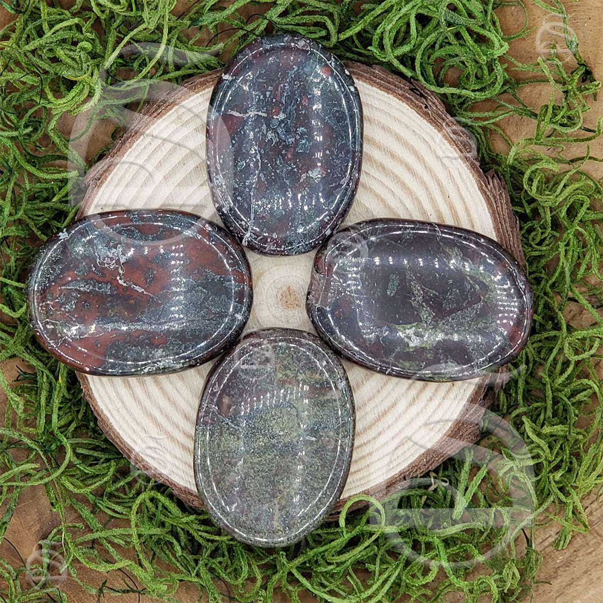 Worry Stone - Dragon Blood Jasper