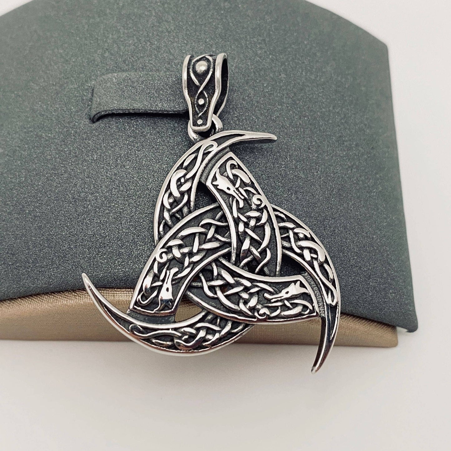 Odin's Horns "Triskele" Pendant (Stainless Steel)