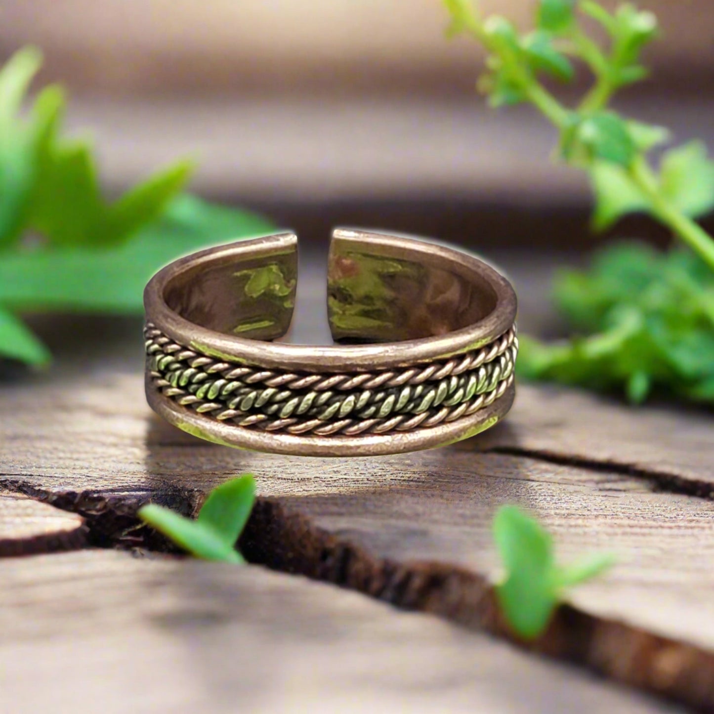 Copper & Brass Ring - 6mm Design 3