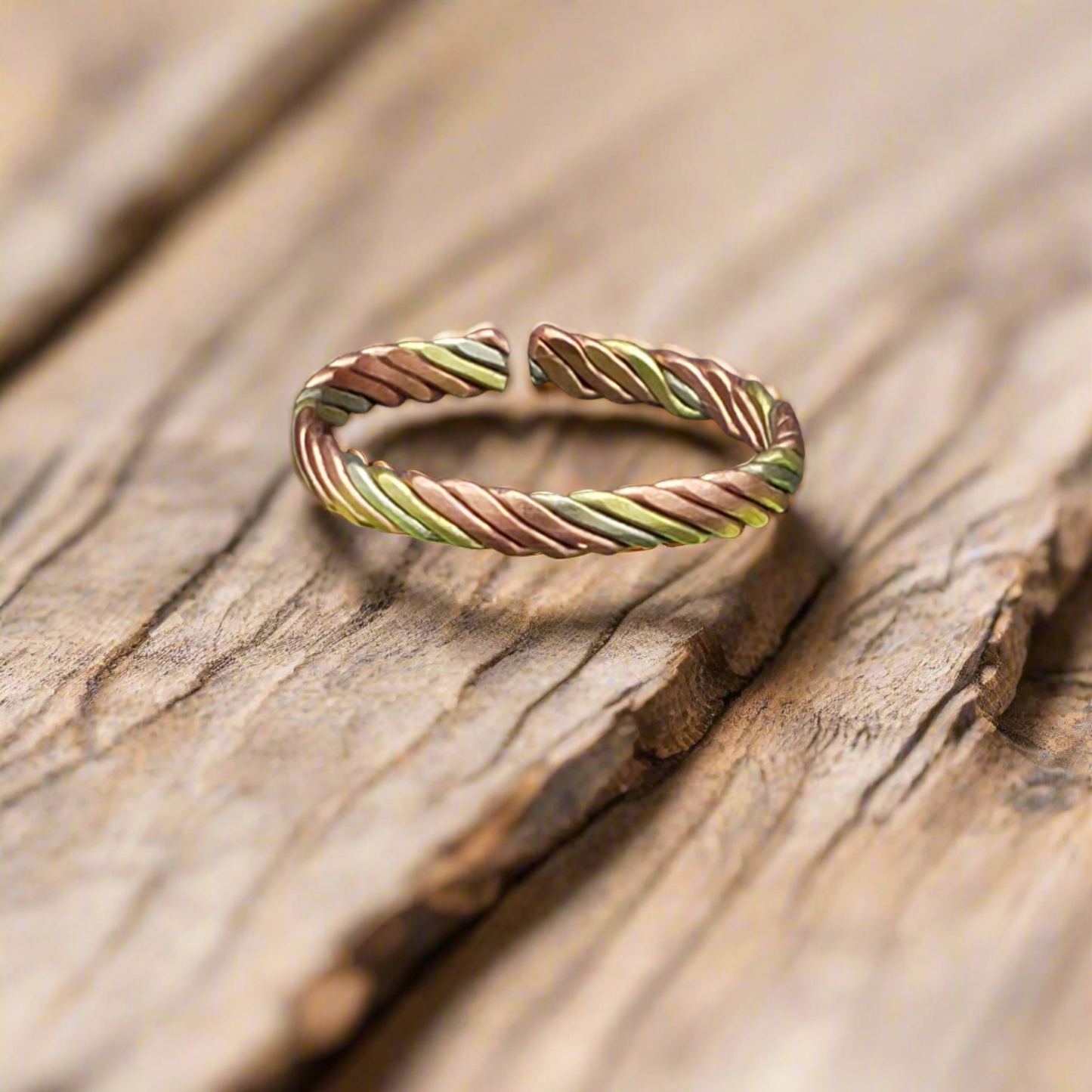 Copper & Brass Ring - 3mm Design 1