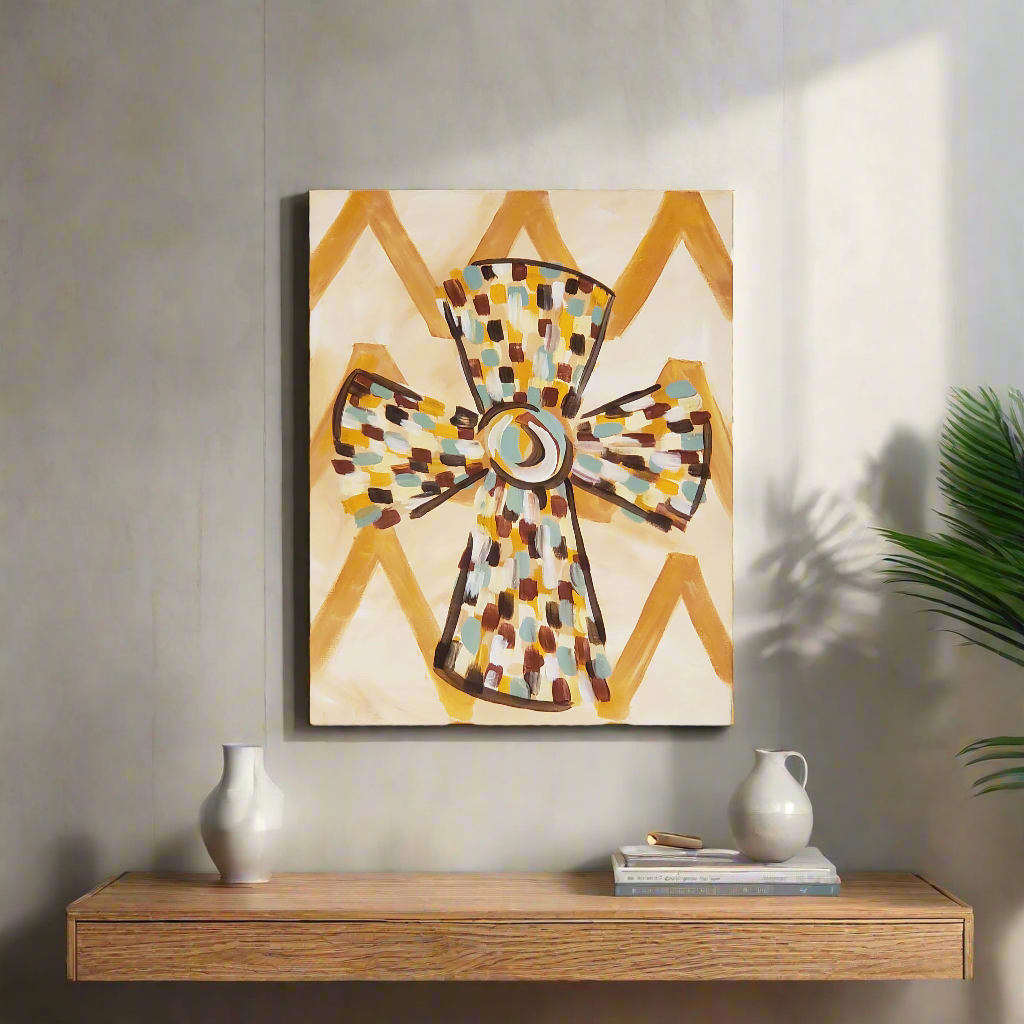 Contemporary Cross Painting