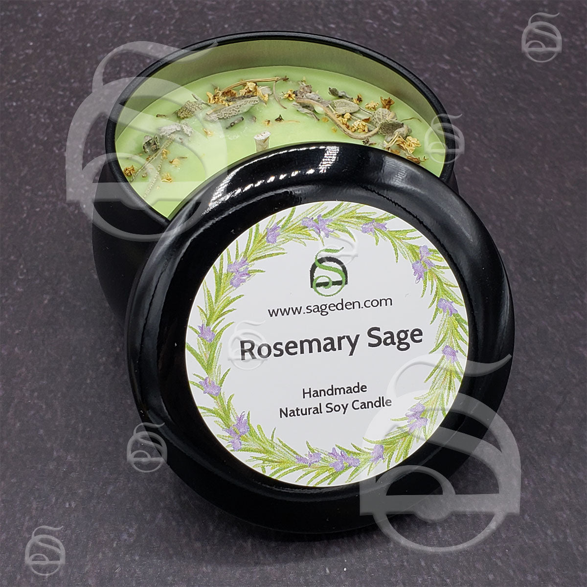 Rosemary Sage Candle (Sage Den Product)