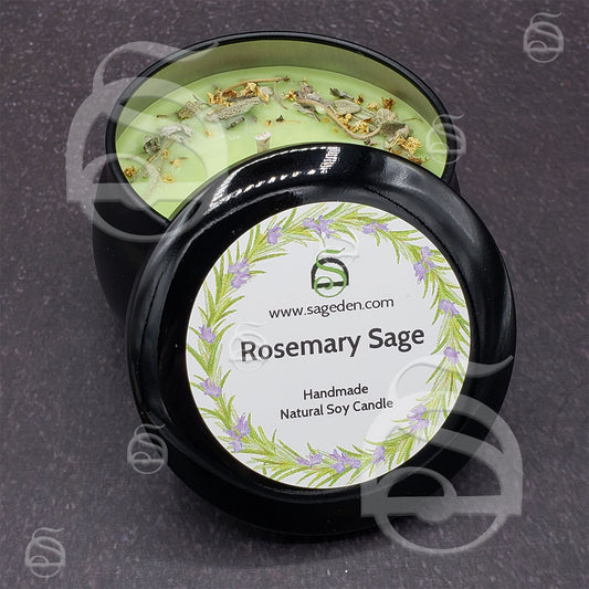 Rosemary Sage Candle & Wax Melt (Sage Den Product)