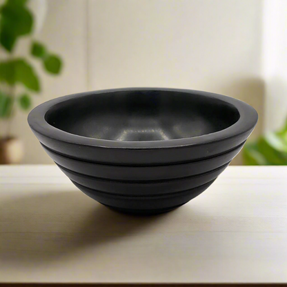 Black Soapstone Bowl