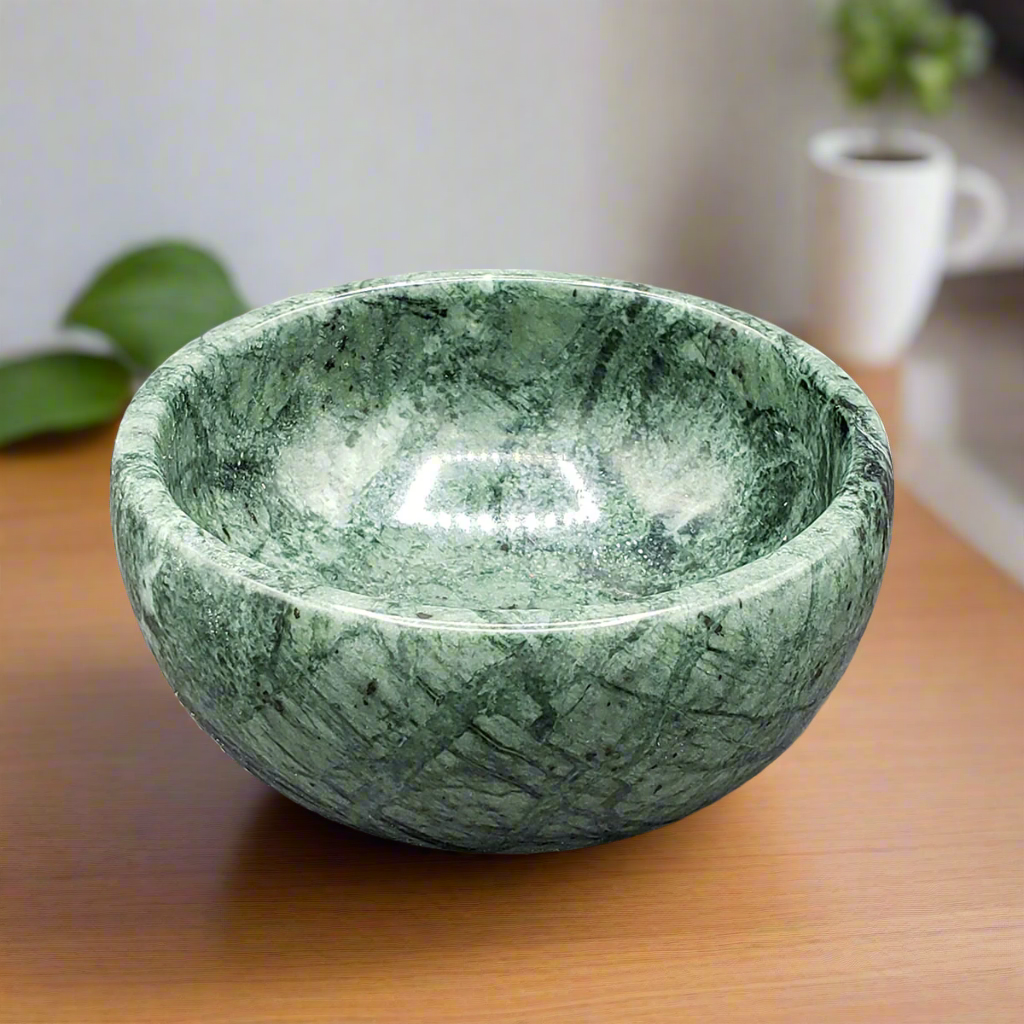 Green Marble Incense Burner Bowl