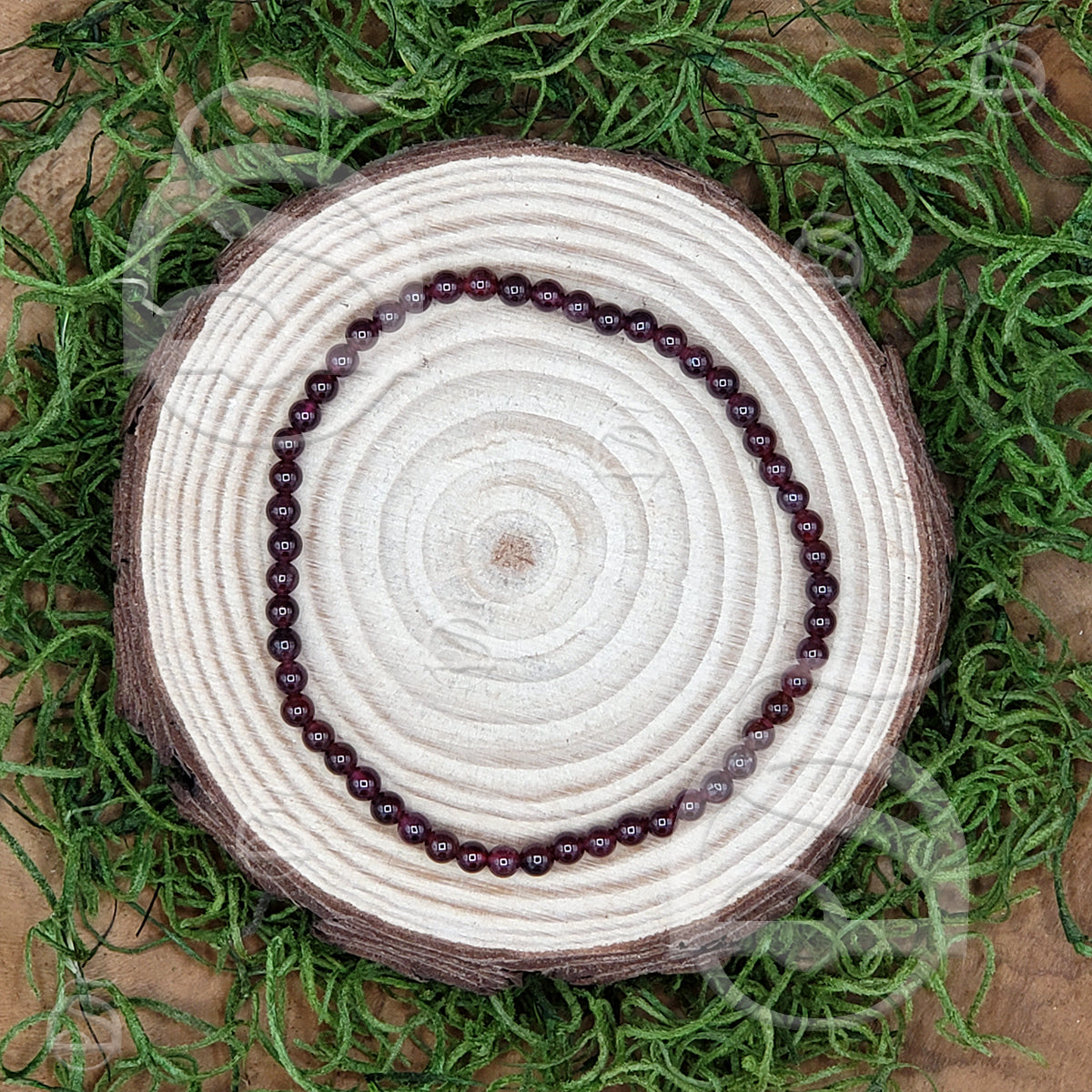 Garnet Tiny Bead Bracelet