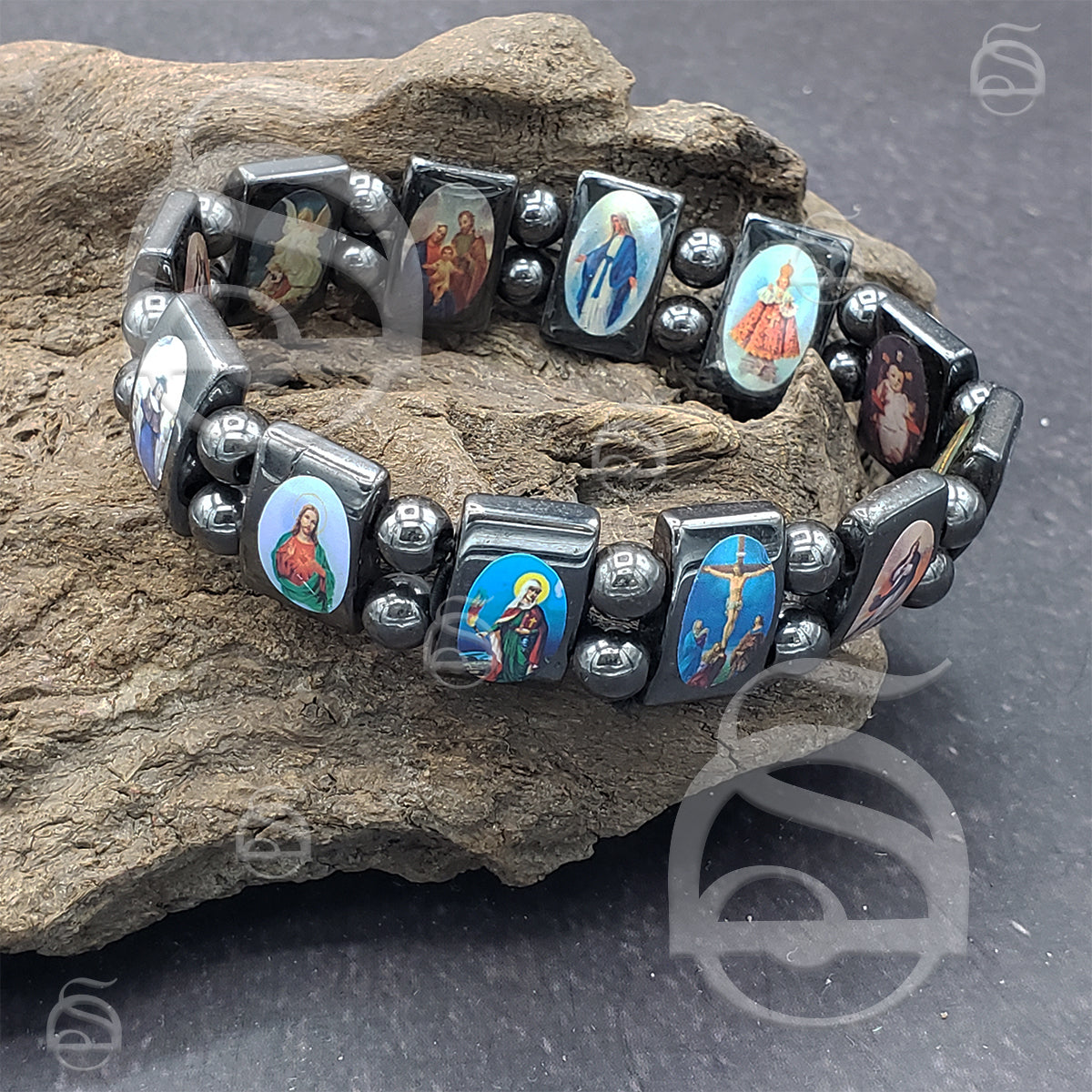 Hematite (Magnetic) Bracelet - Saints