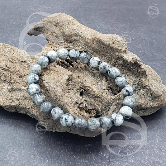 Larvikite Bead Bracelet