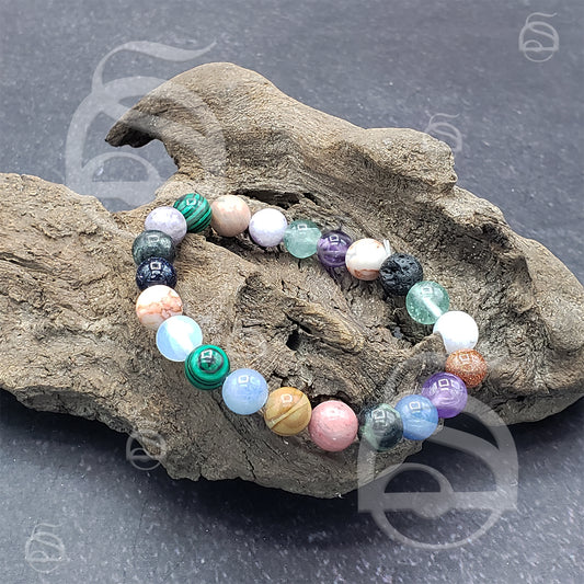 Mixed Stones Bead Bracelet