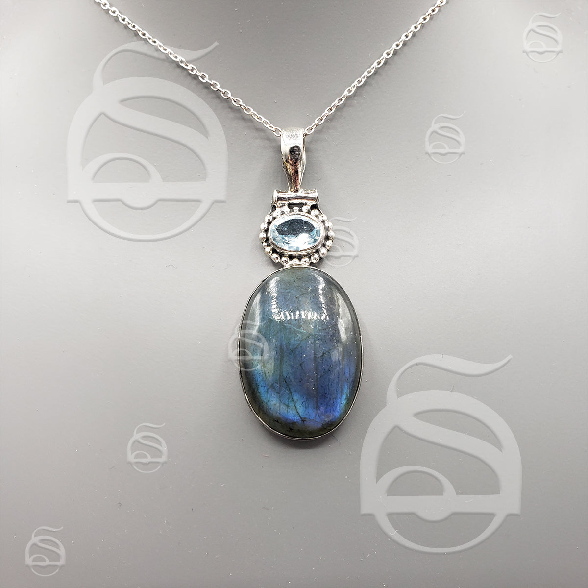 Labradorite & Blue Topaz Necklace