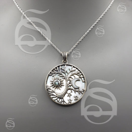 Tree of Life Sun & Moon Necklace