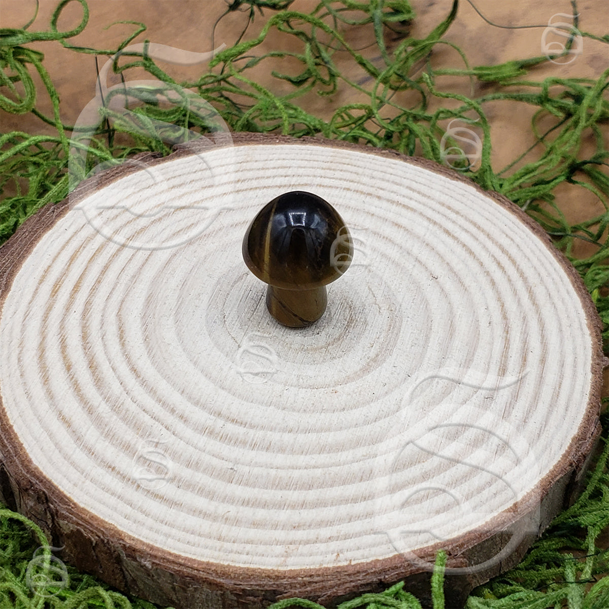 Stone Mushroom - Golden Tigereye