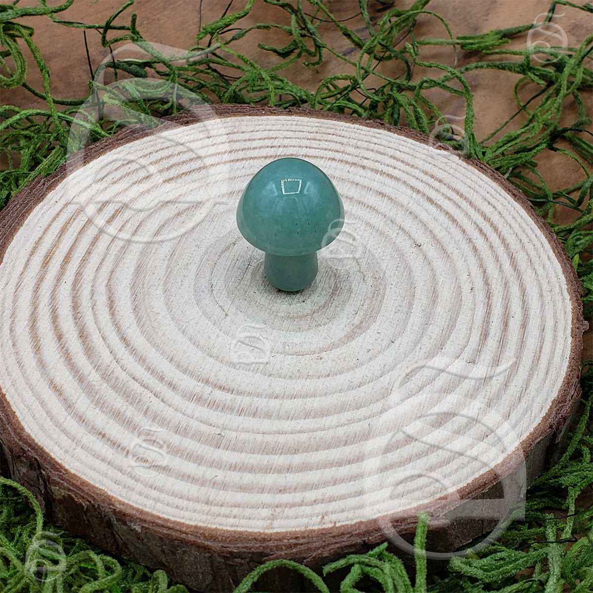 Stone Mushroom - Green Aventurine