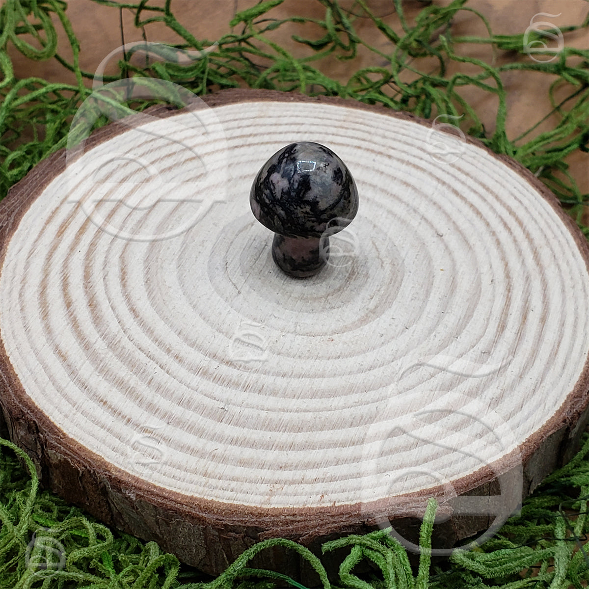 Stone Mushroom - Rhodonite