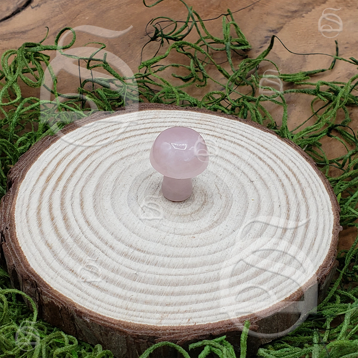 Stone Mushroom - Rose Quartz