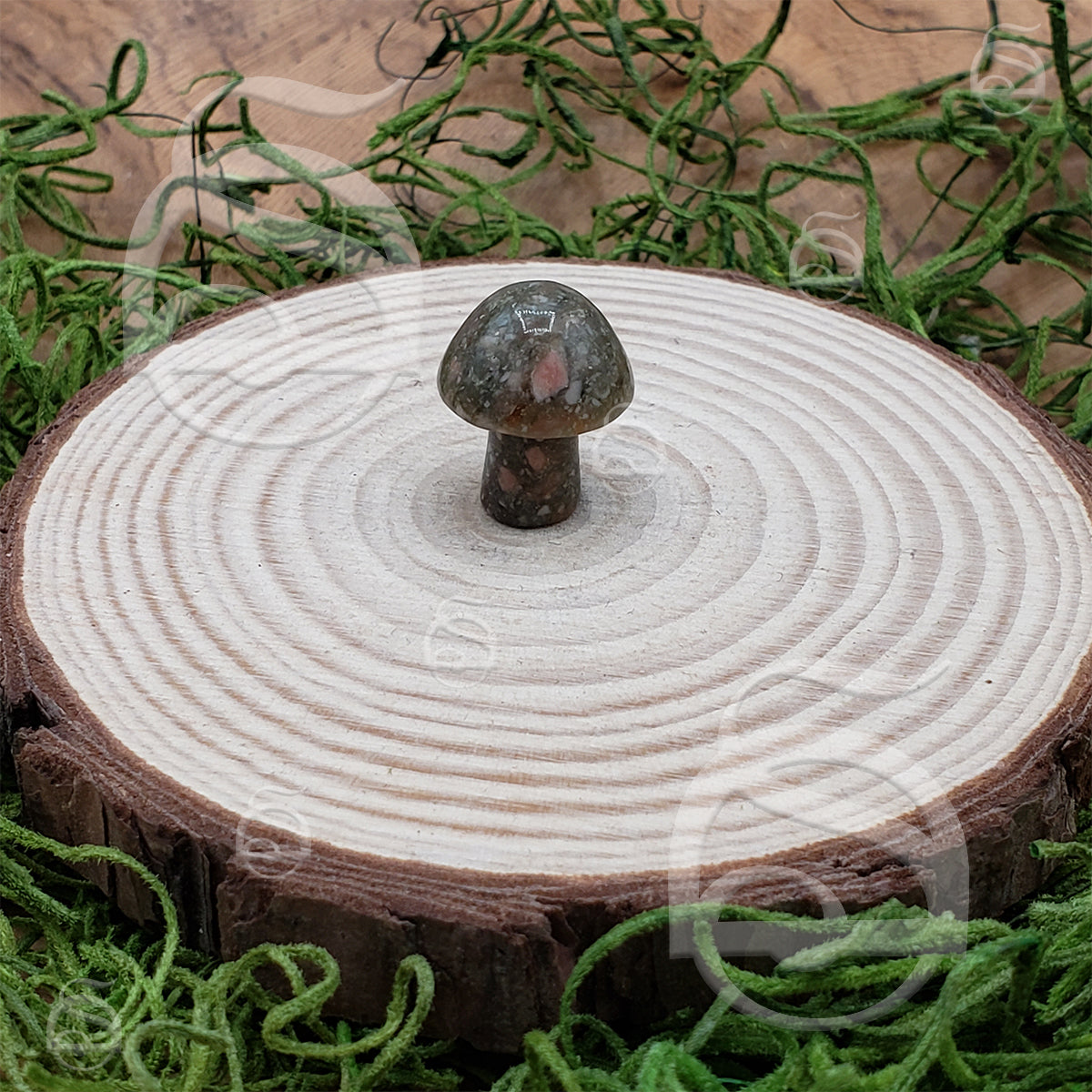 Stone Mushroom - Unakite