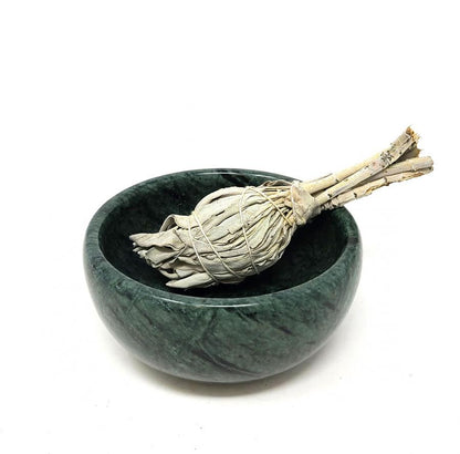 Green Marble Incense Burner Bowl