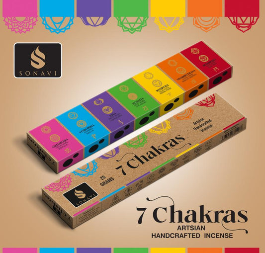 7 Chakra - All Natural Incense Sticks