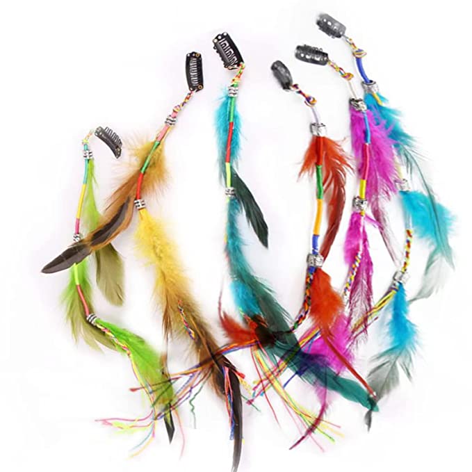 Hair Feather Clip - Bright Colors