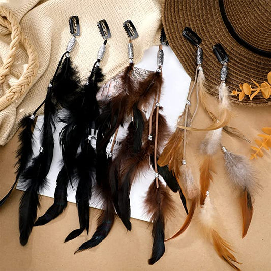 Hair Feather Clip - Natural Colors