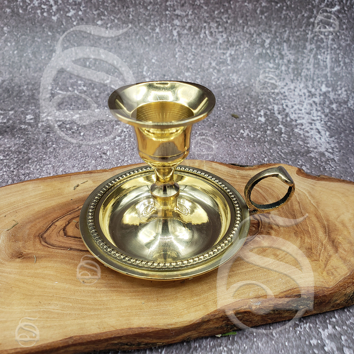 Brass Chamberstick Taper Candle Holder